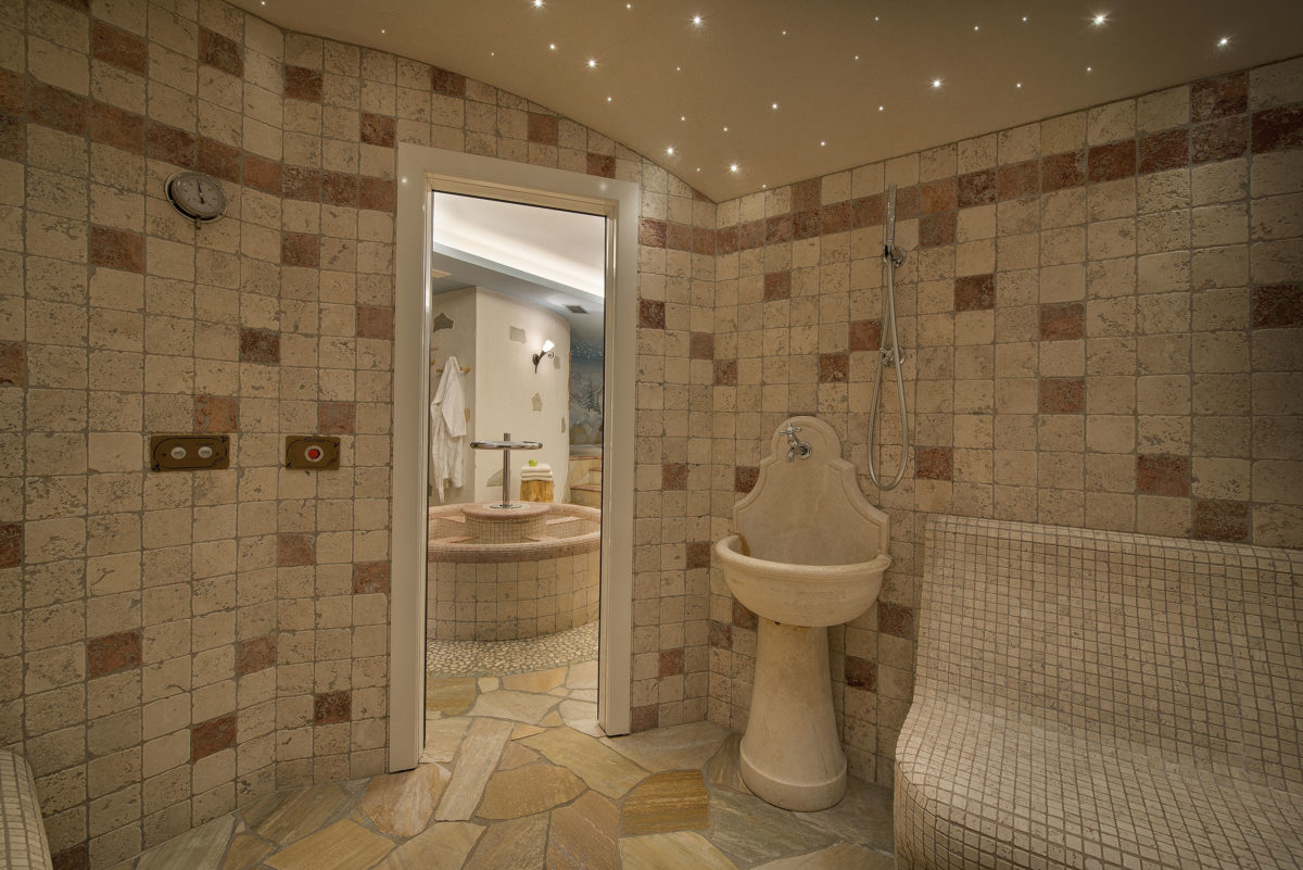 Il bagno turco dell'Hotel Crosal